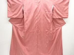 アンティーク　縞織り出し手織り紬着物